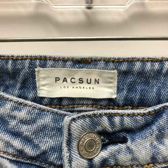 Pacsun high rise denim mom shorts. - Picture 7 of 8
